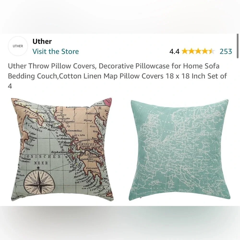 NEW 2 18x18 outdoor pillows and 2 decorative case